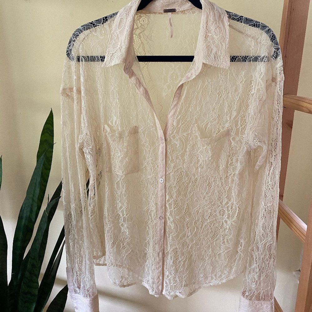 Free People Lace Top